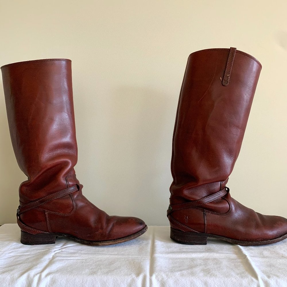 Frye Brown Boots 76976 Riding Style Boots